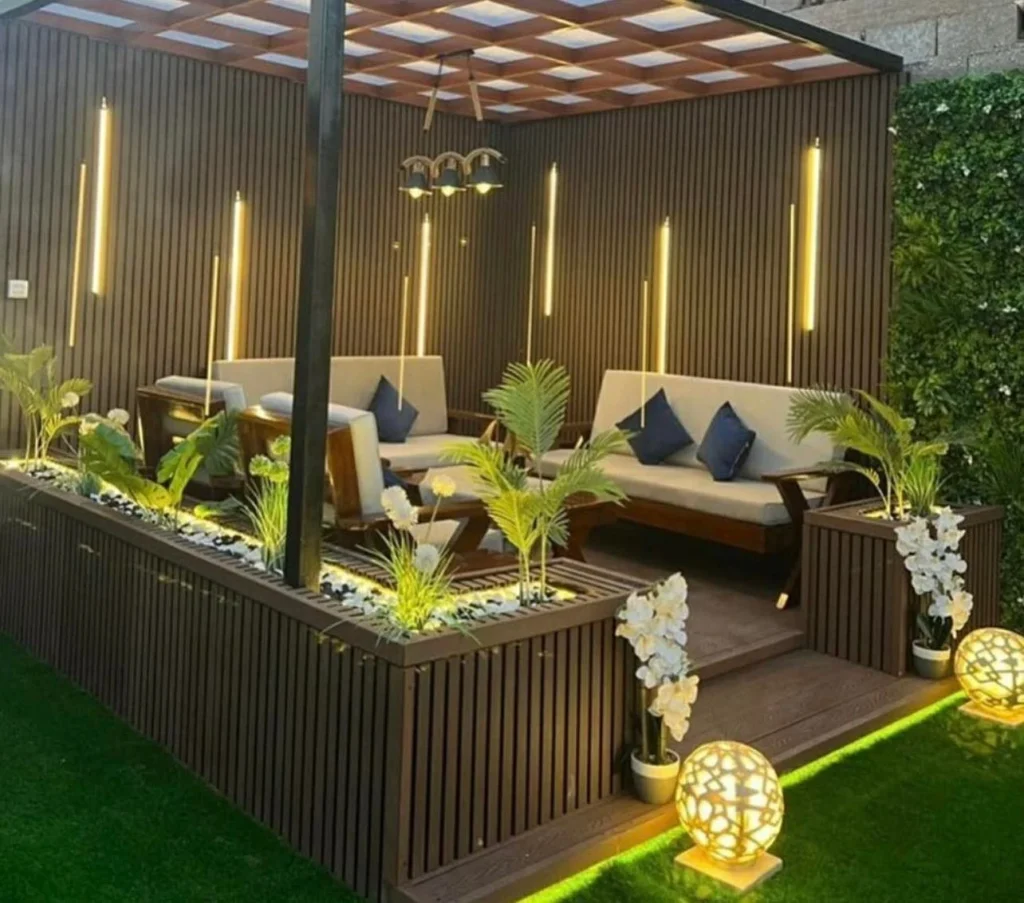 جلسات خارجية باضواء جميلة